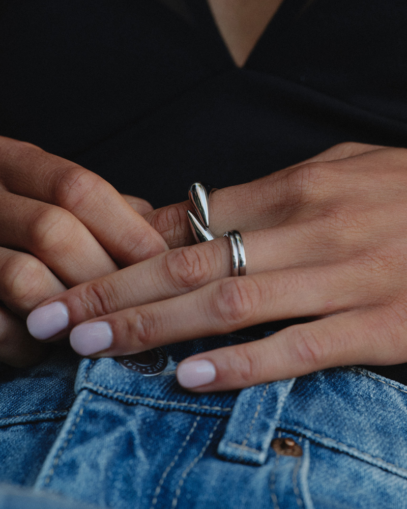 Peak Spike Ring Silver rings Silver
