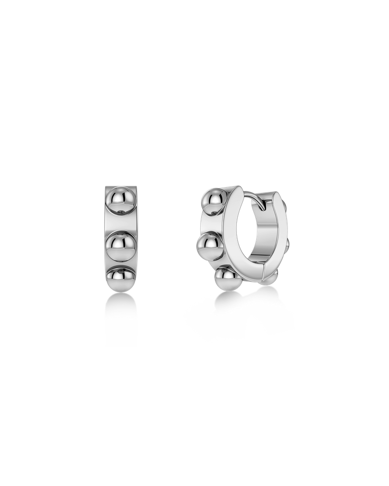 Stud Hoops Hoops Sølv