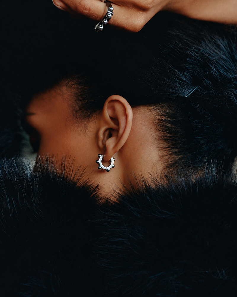 Stud Hoops Hoops Sølv