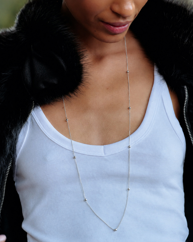 Stud Necklace Halskæder i sølv Sølv