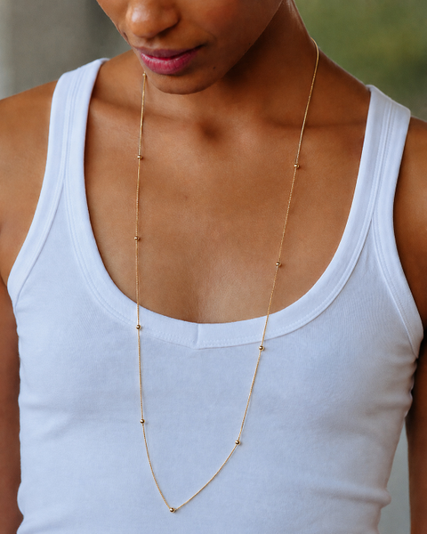 Stud Necklace For teenager Guld
