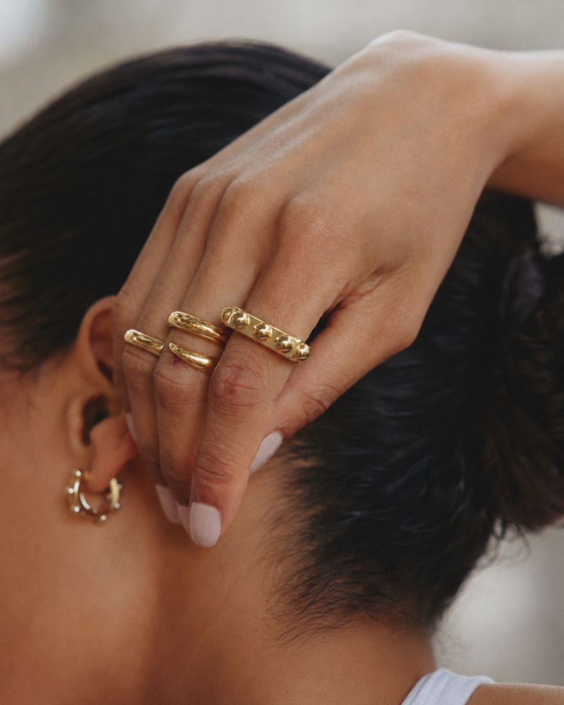 Stud Ring Guldringe Guld