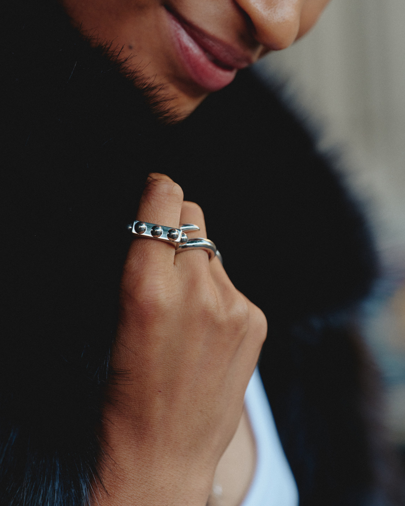 Stud Ring Ringe i sølv Sølv