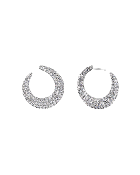 Wishbone Studs Sparkle L Jewellery Hopea