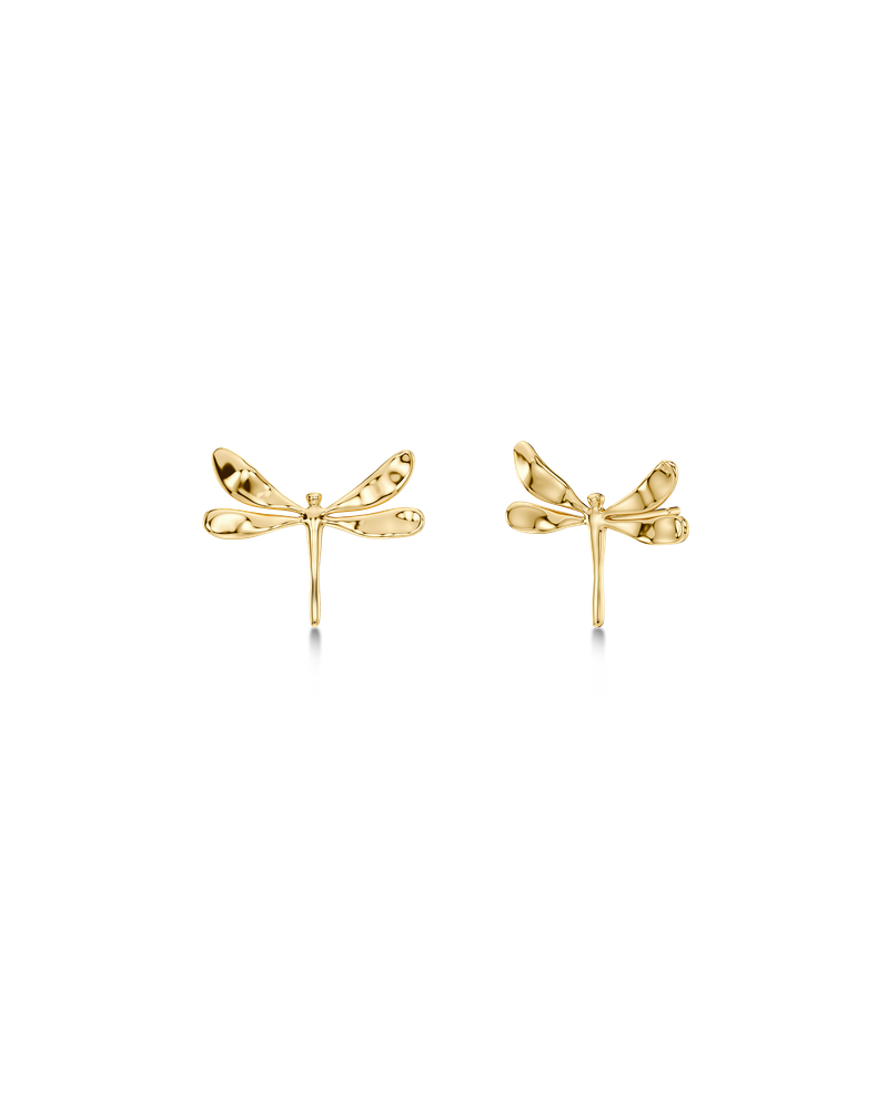 Dragonfly Studs Ørestikker Guld