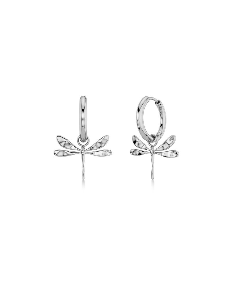 Dragonfly Hoops Creolen Silber