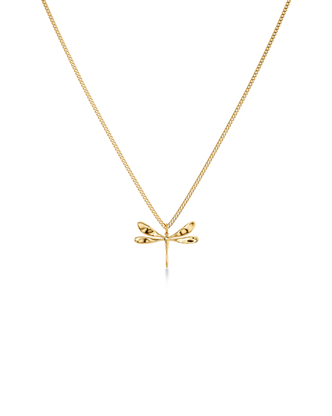 Dragonfly Necklace S For teenage girls Kulta