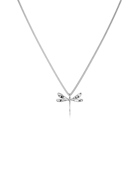 Dragonfly Necklace S For teenage girls Sølv