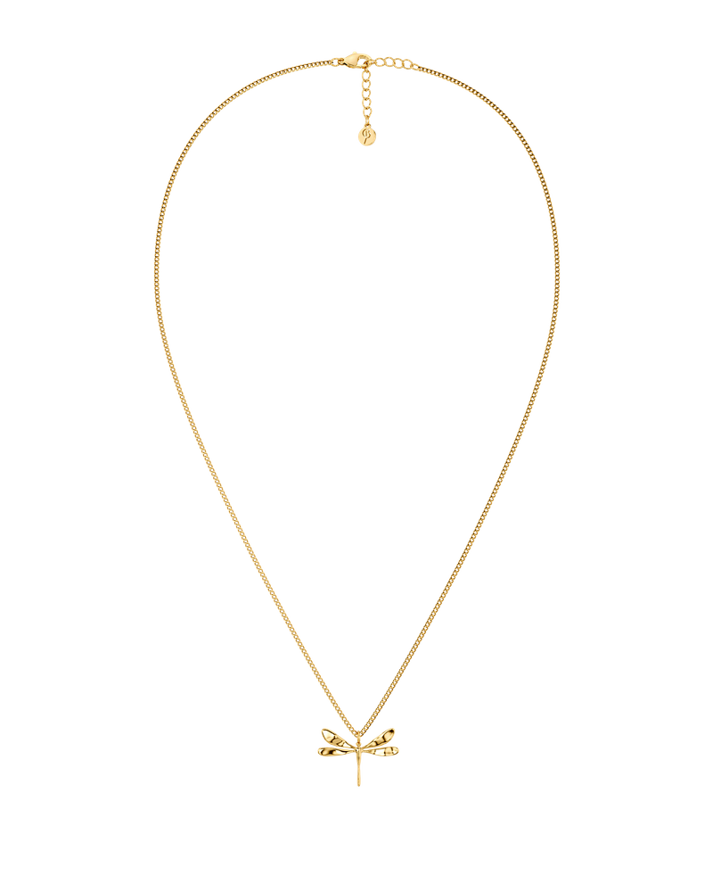 Dragonfly Necklace S Guldhalsband Guld