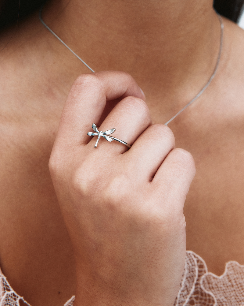 Dragonfly Ring Ringe i sølv Sølv