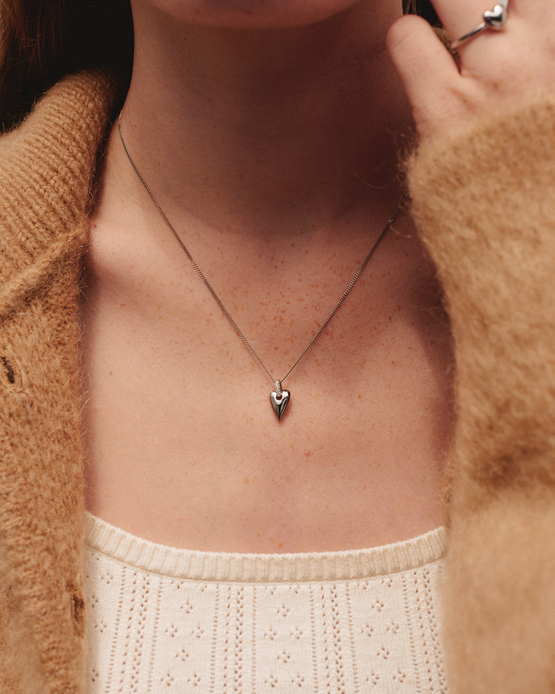 Amore Sparkle Necklace S Zilveren halskettingen Zilver