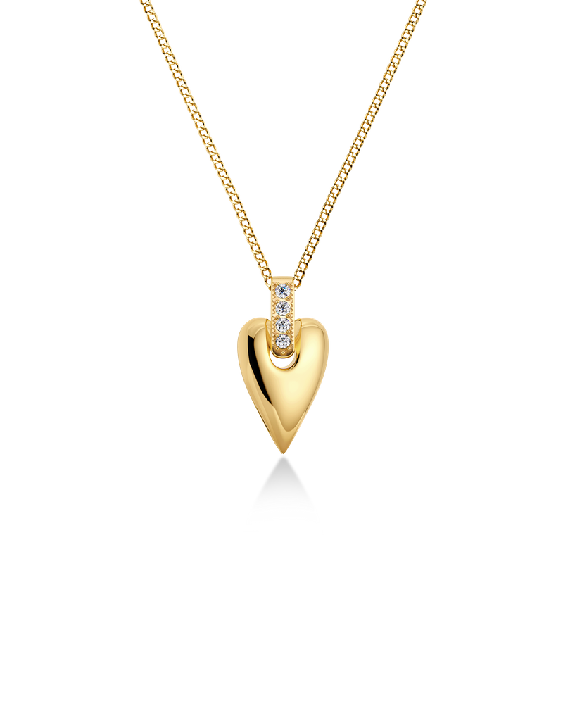 Amore Sparkle Necklace S Guldhalskæder Guld