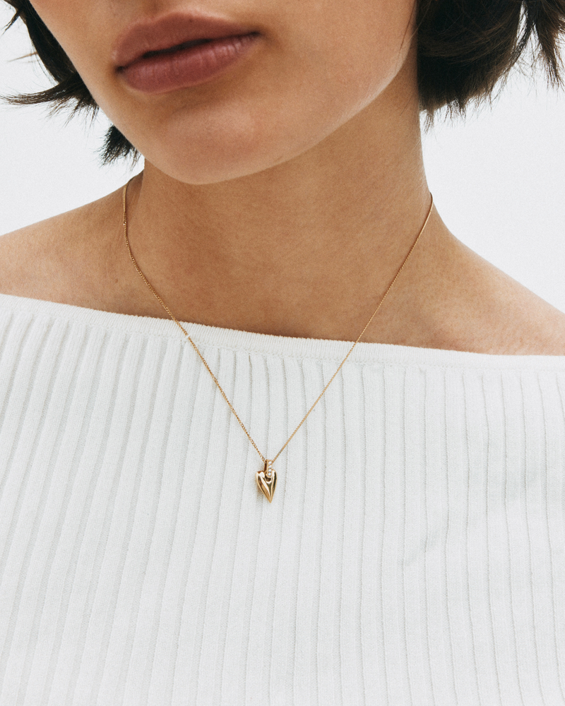 Amore Sparkle Necklace S Guldhalskæder Guld