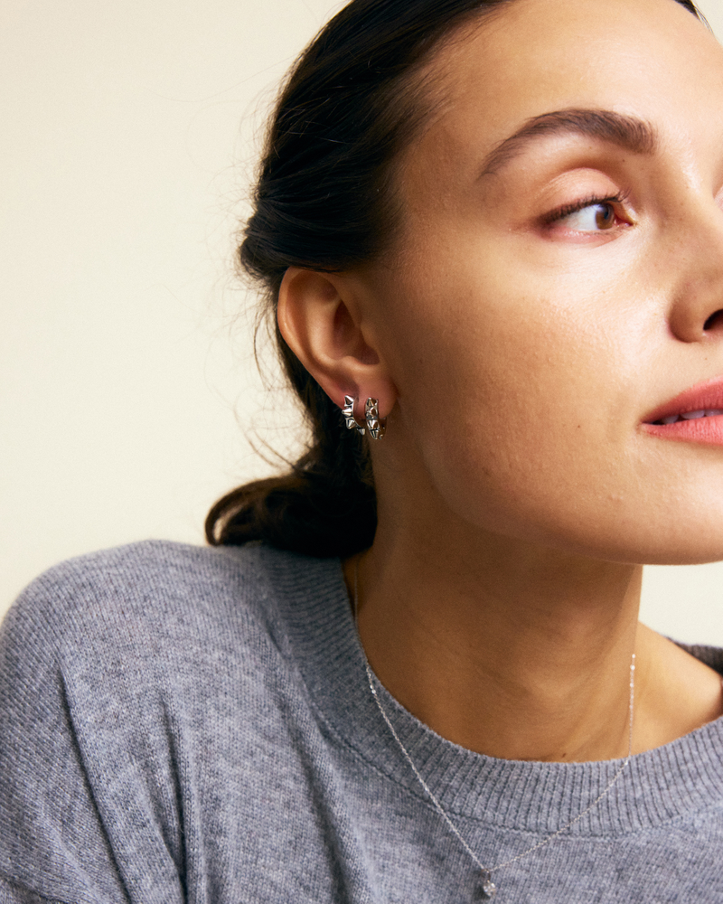 Peak Hoops Icon M Hoops Sølv