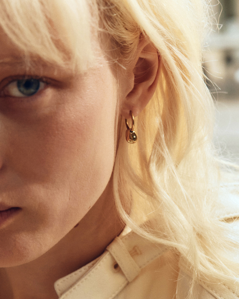 Leora Hoops Creolen Gold