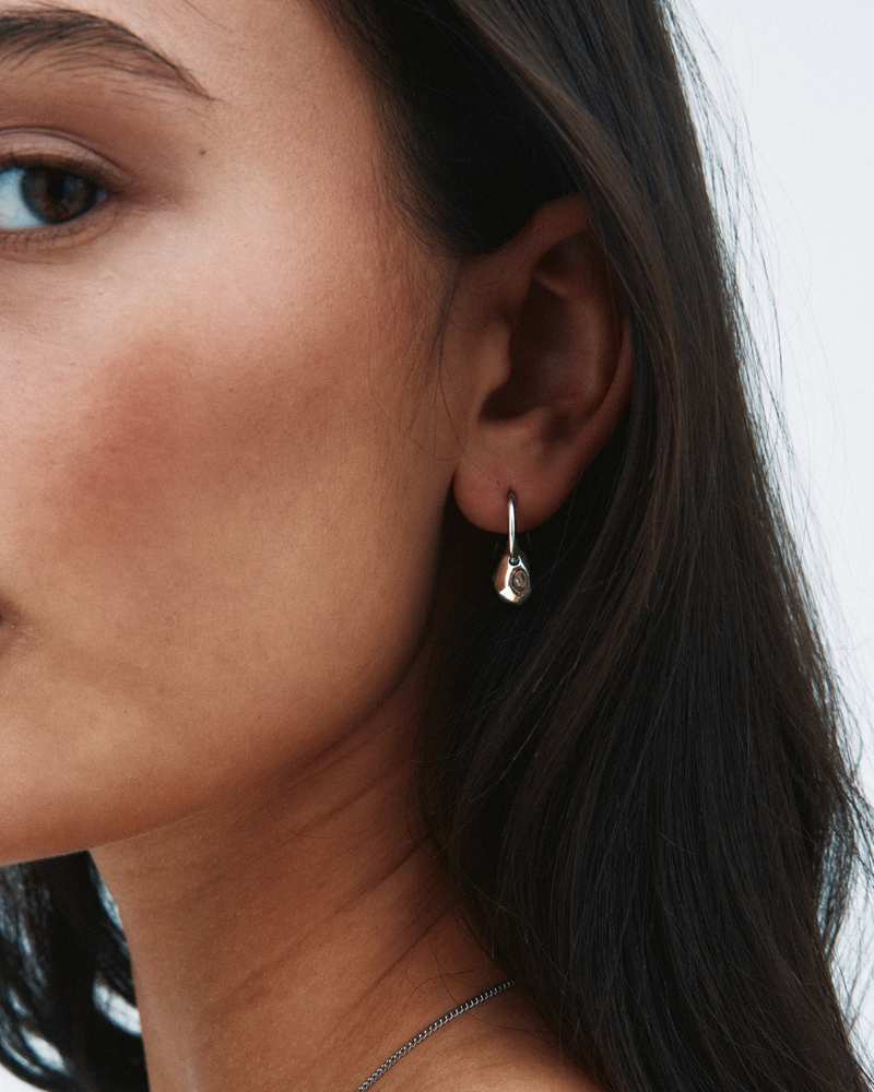 Leora Hoops Hoops Silver