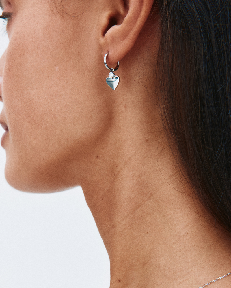 Love Spark Hoops Hoops Silver
