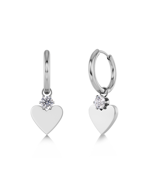 Love Spark Hoops Jewellery Zilver