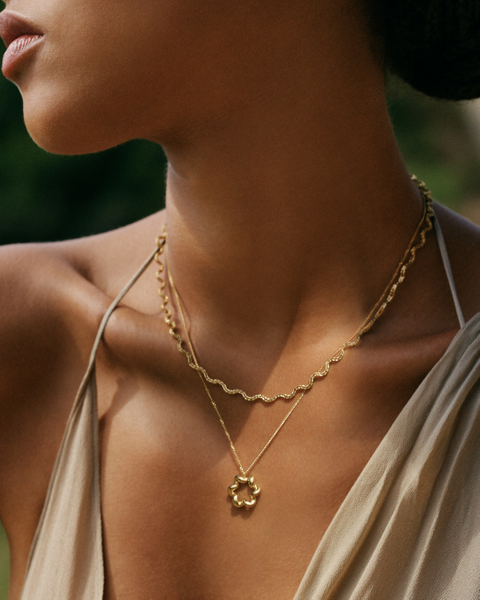 Spiral Necklace Gold necklaces Guld