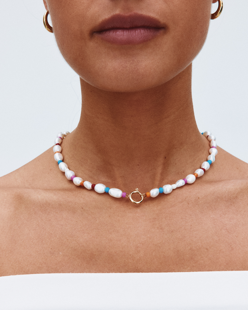 Voyage Necklace Guldhalsband Guld/Multi
