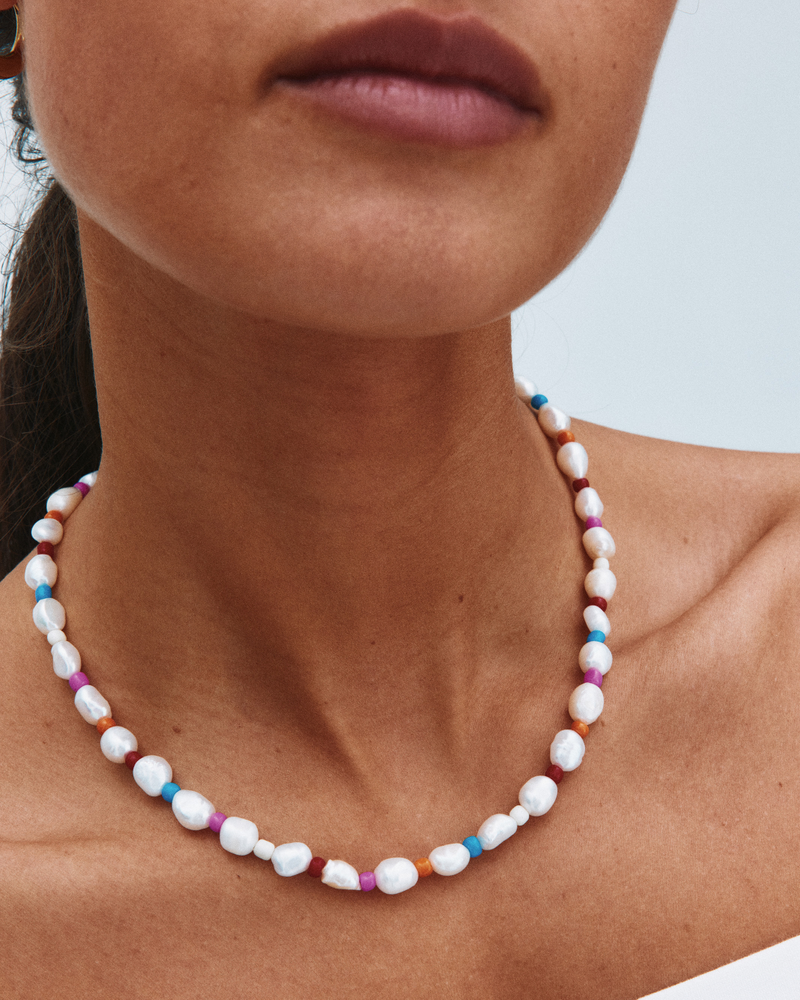 Voyage Necklace Guldhalsband Guld/Multi
