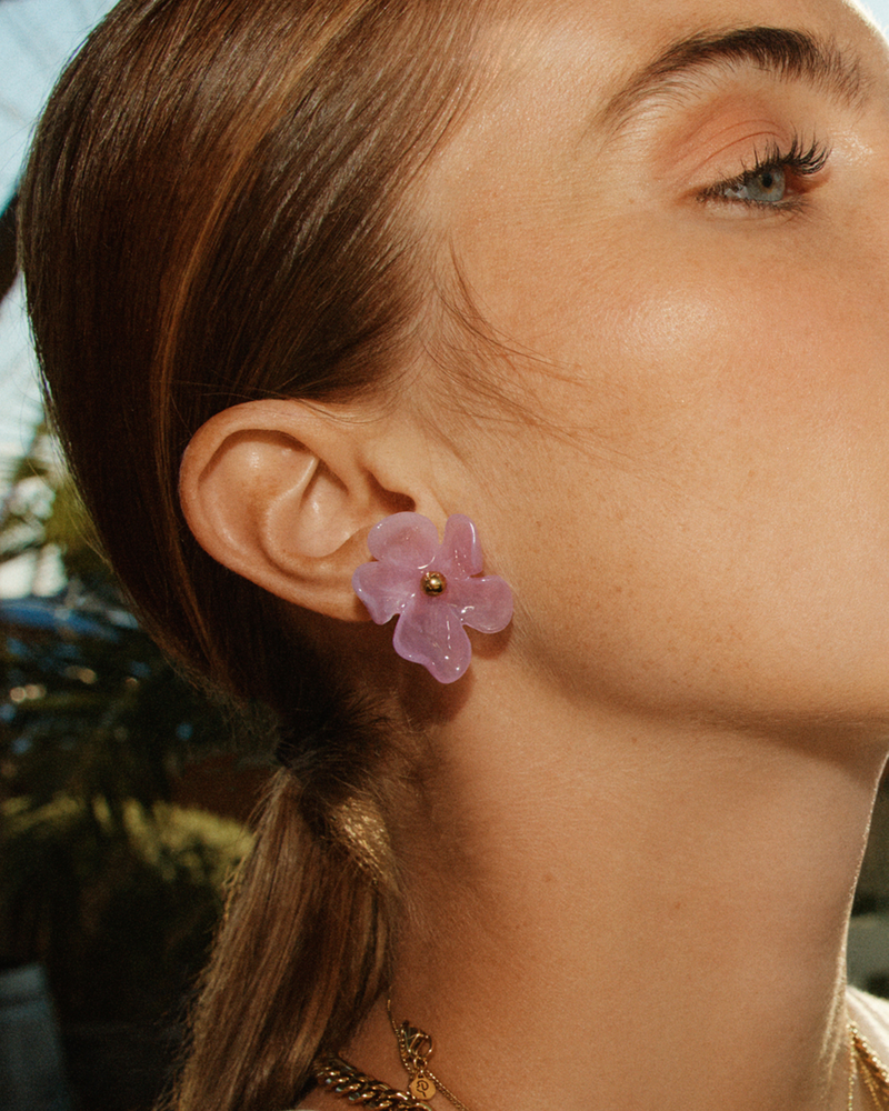 Wildflower Studs Studs Gold/Pink