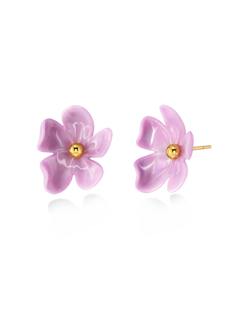 Wildflower Studs Studs Gold/Pink