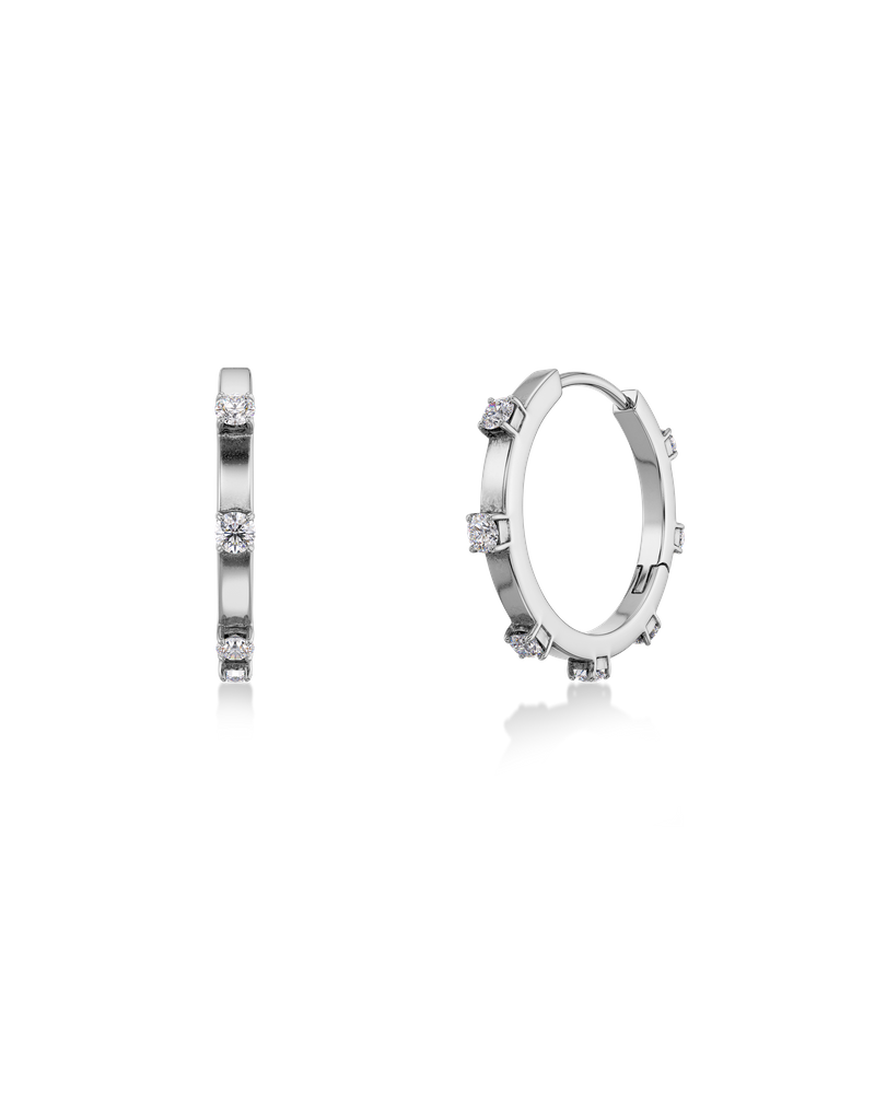 Celeste Hoops L Hoops Silver