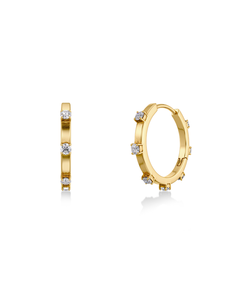 Celeste Hoops L Hoops Gold