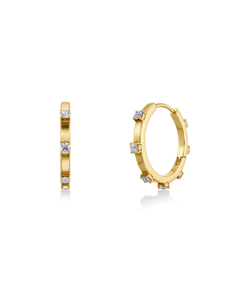 Celeste Hoops L Gold earrings Kulta