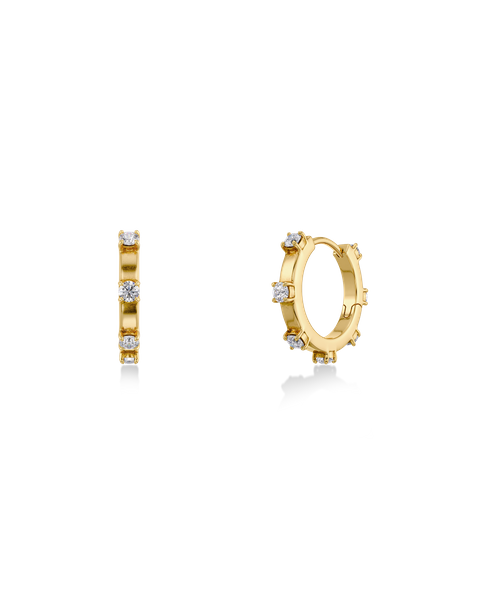 Celeste Hoops S Gold earrings Kulta