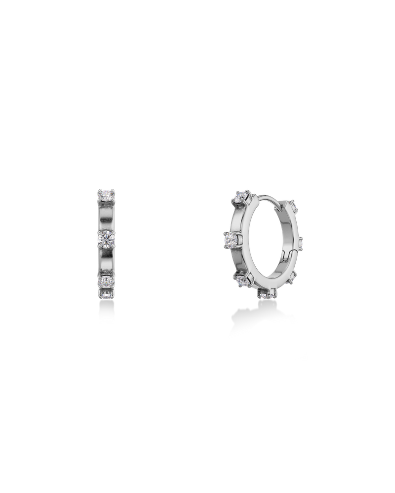 Celeste Hoops S Hoops Silver
