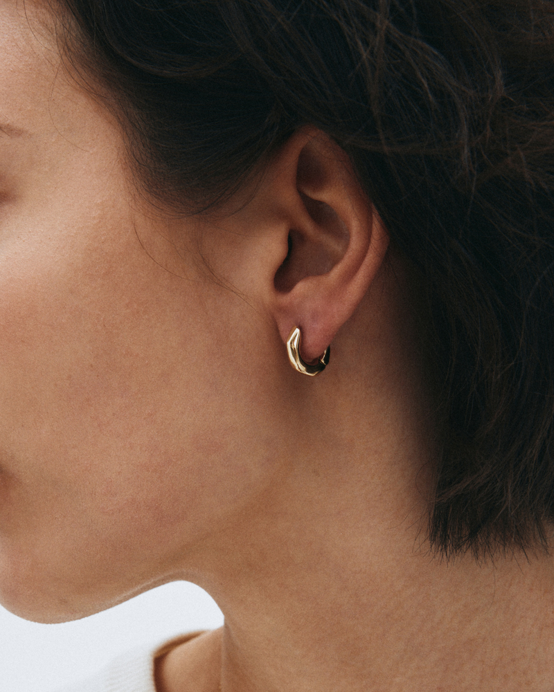 Crystalite Hoops S Hoops Gold