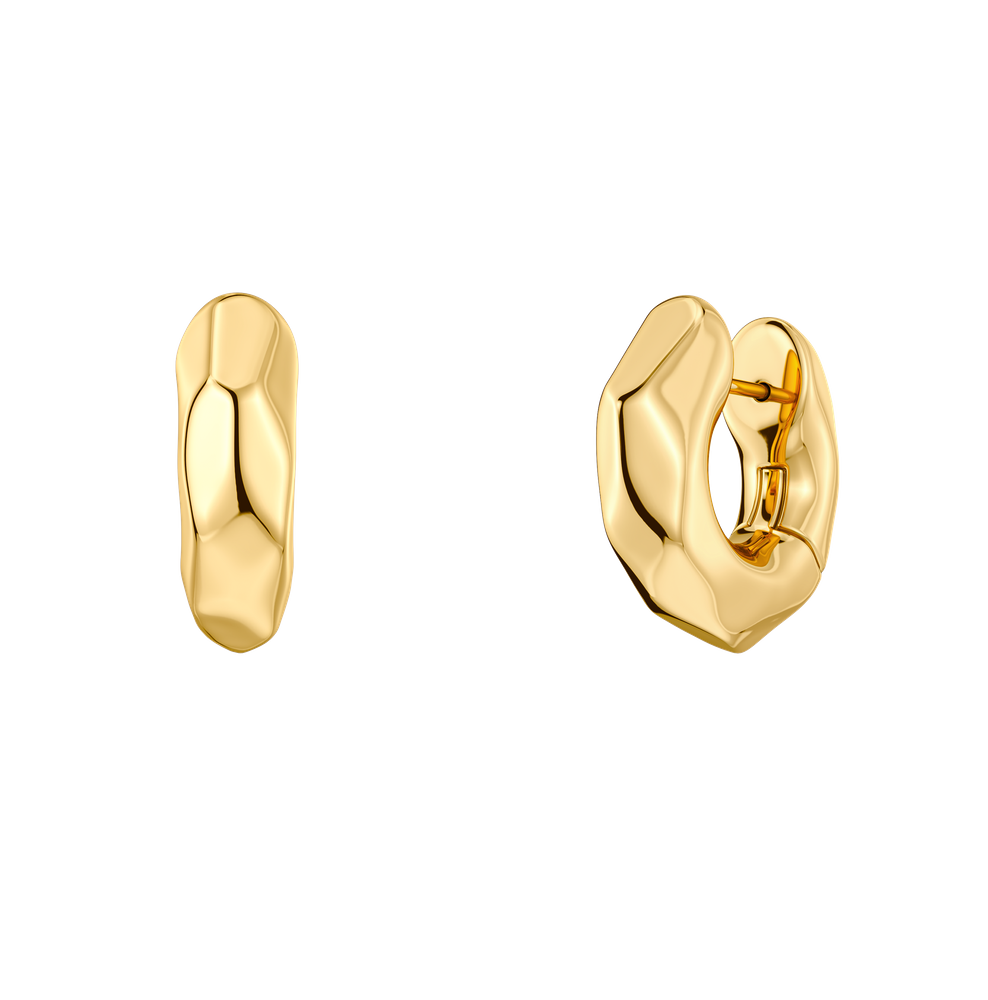 Crystalite Hoops S Hoops Gold
