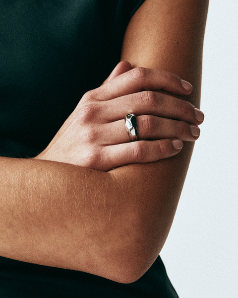 Crystalite Ring ELLE favorites Silver