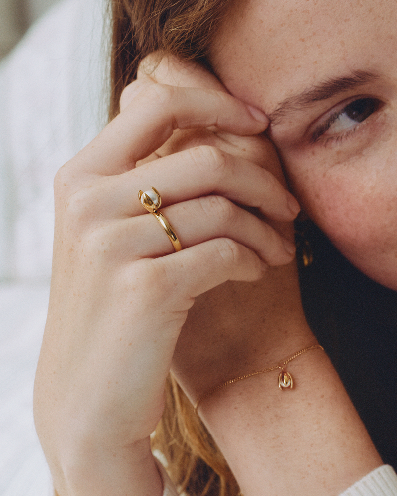 Moonrave Ring L Guldringe Guld