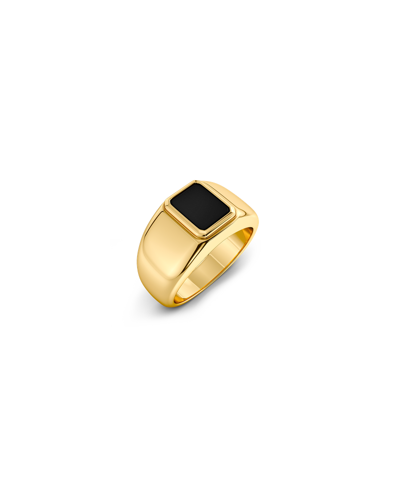 Phoenix Ring Kultasormukset Kulta/Musta