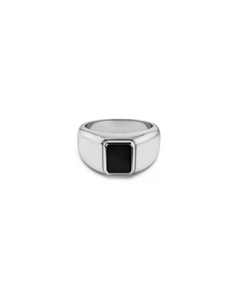 Phoenix Ring Silver rings Silver/Black