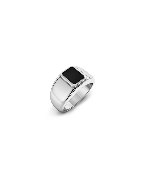 Phoenix Ring For him Sølv/Sort