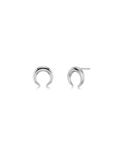 Wishbone Studs S Jewellery Silver