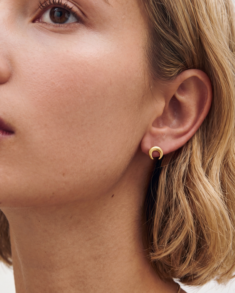 Wishbone Studs S Stiftörhängen Guld