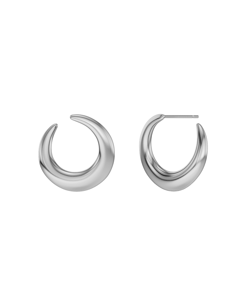 Wishbone Studs L Oorknopjes Zilver