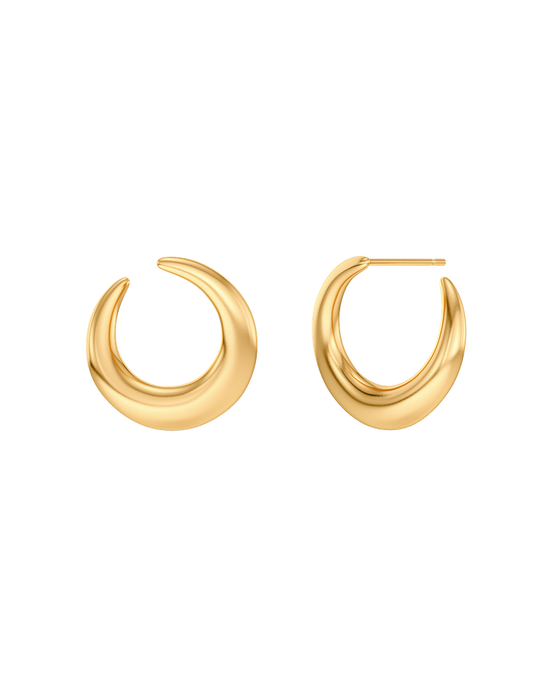 Wishbone Studs L Stiftörhängen Guld