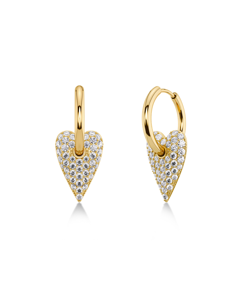 Amore Sparkle Hoops L Rengaskorvakorut Kulta