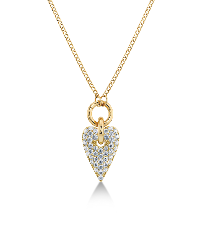 Amore Sparkle Necklace L Gold necklaces Gold
