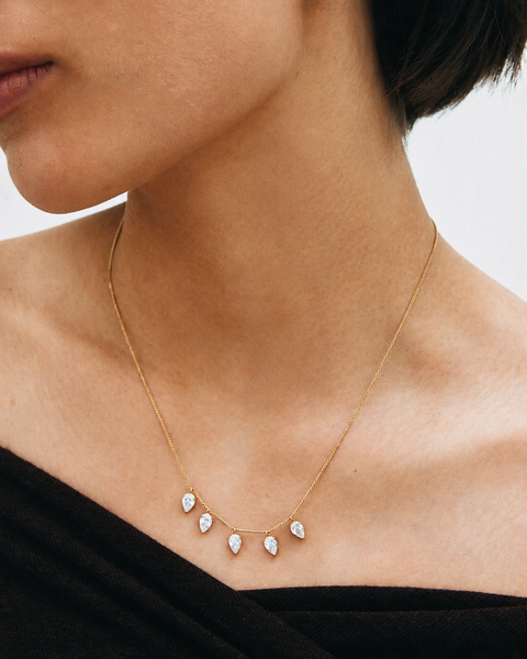 Arrow Necklace Multi Gold necklaces Guld