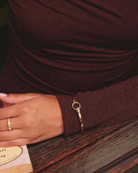 Nova Orbit Bangle For teenager Guld