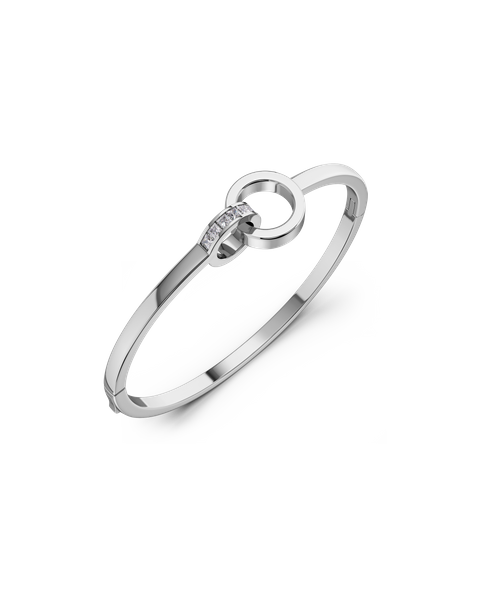 Nova Orbit Bangle For teenager Silver