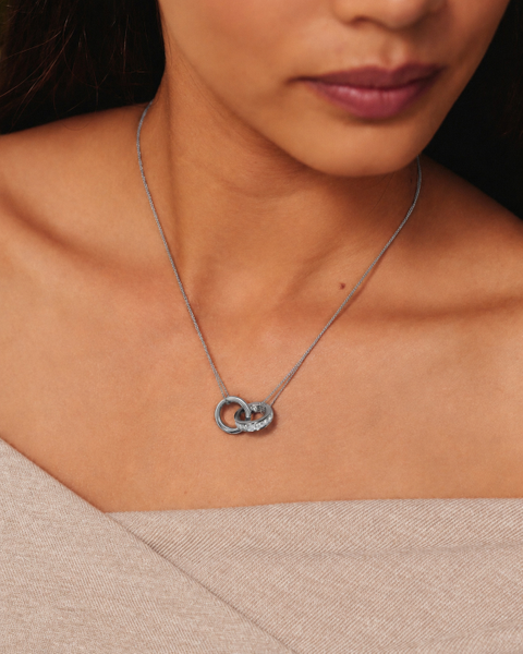 Nova Orbit Necklace For teenager Silver