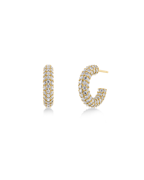 Prisma Hoops L Gold earrings Guld